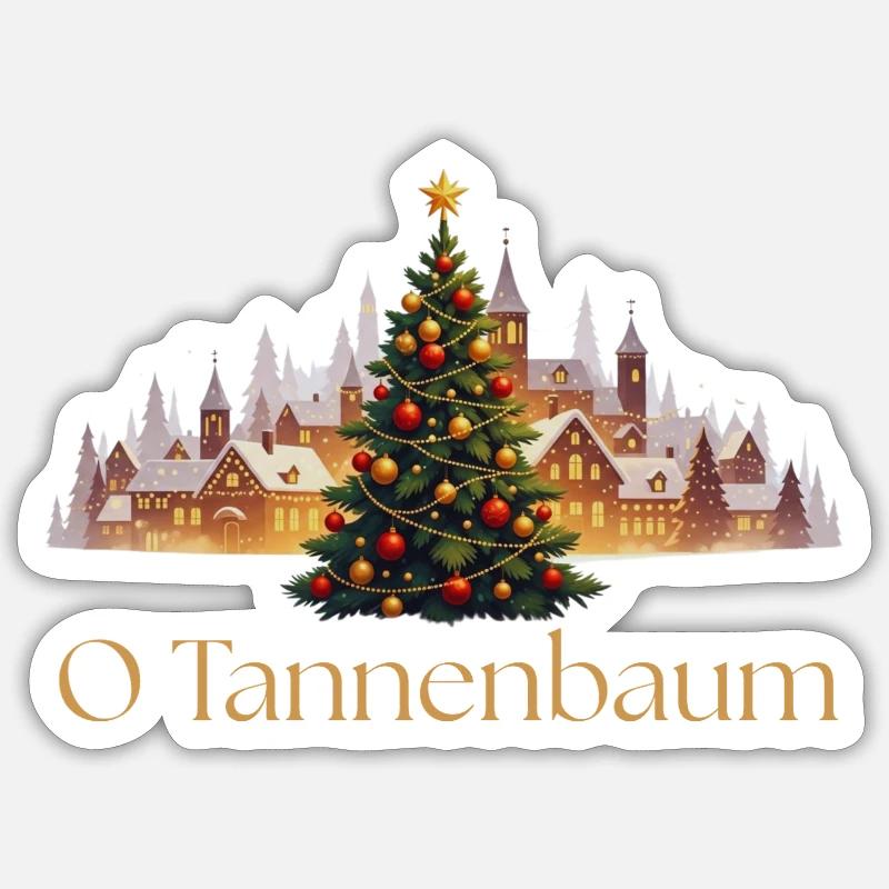 Fir tree Sticker size S (10 x 10 cm)