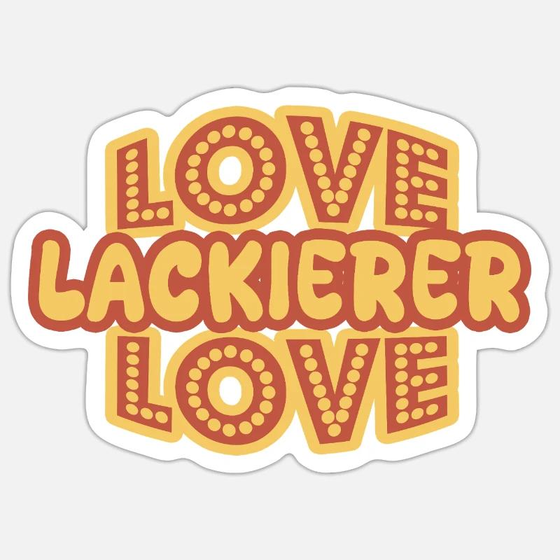 Gift for painter - Sticker size S (10 x 10 cm) - white matte