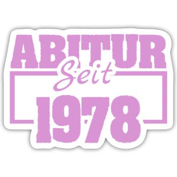 1978 - Sticker Größe S (10 x 10 cm) - Mattweiß - Vorne