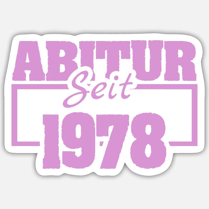 1978 - Sticker taille S (10 x 10 cm) - blanc mat