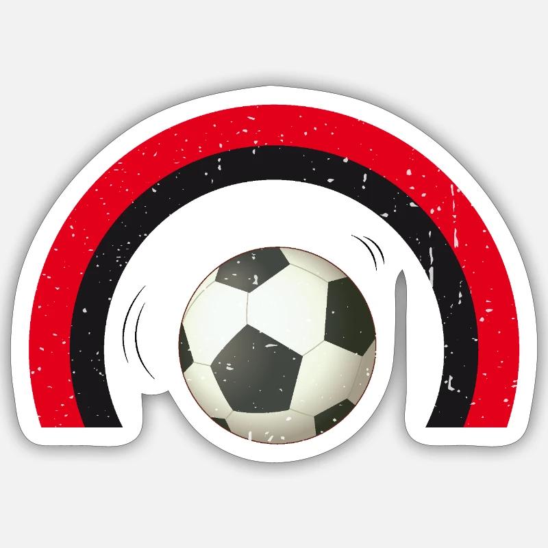BALL under bow - Sticker size S (10 x 10 cm) - white matte