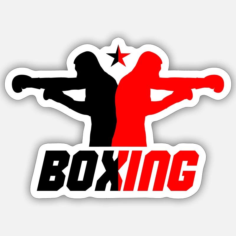 boxer Sticker size S (10 x 10 cm)