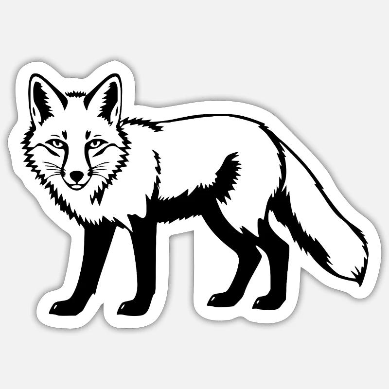 Fox Sticker size S (10 x 10 cm)
