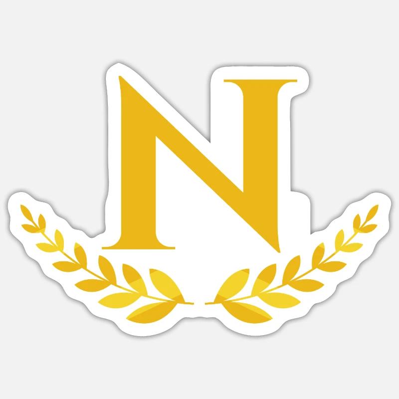 N - Sticker size S (10 x 10 cm) - white matte