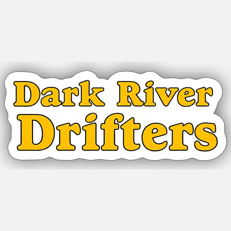 Dark River Drifters - Sticker size S (10 x 10 cm) - white matte