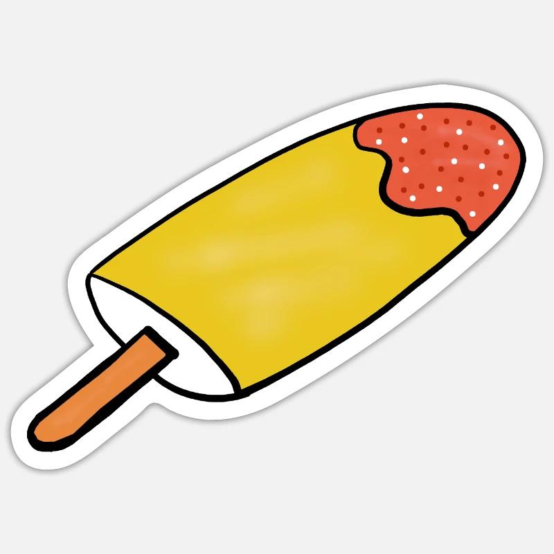 Eis Kinder Mädchen Jungen - Sticker Größe S (10 x 10 cm) - Mattweiß