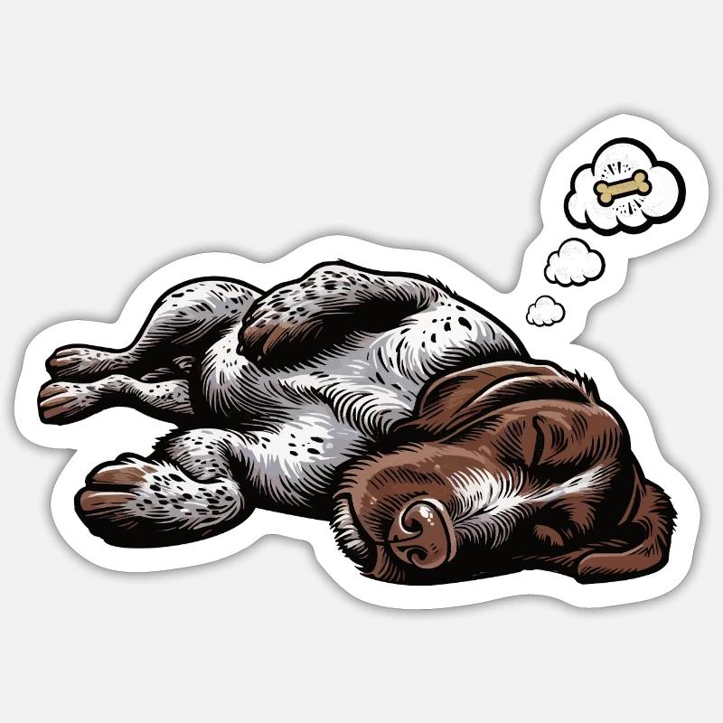 German Wirehaired German Wirehaired Owner - Sticker size S (10 x 10 cm) - white matte