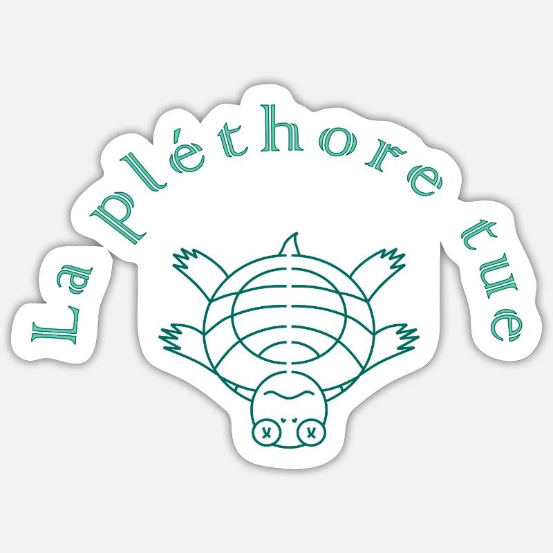 Der Grüne Killer Plethora - Sticker Größe S (10 x 10 cm) - Mattweiß