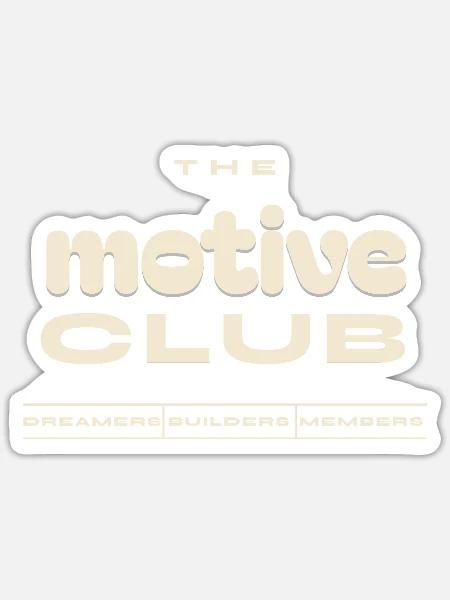 Der Motivverein - Sticker Größe S (10 x 10 cm) - Mattweiß