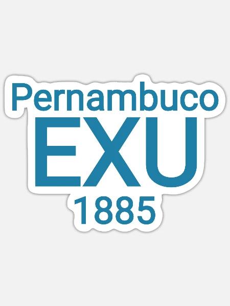 Exu brasilien Pernambuco text - Sticker Größe S (10 x 10 cm) - Mattweiß
