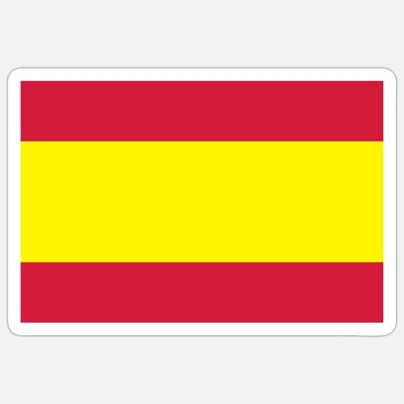 Espagne - Sticker taille S (10 x 10 cm) - blanc mat