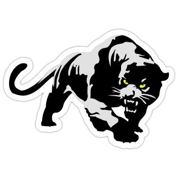panther - Sticker size S (10 x 10 cm) - white matte - Front