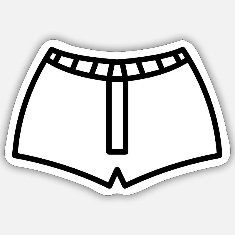 Vest - Sticker size S (10 x 10 cm) - white matte