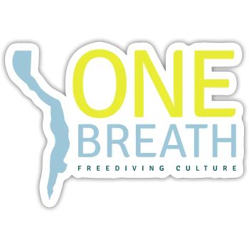 One Breath (custom color) - Sticker taille S (10 x 10 cm) - blanc mat - Devant