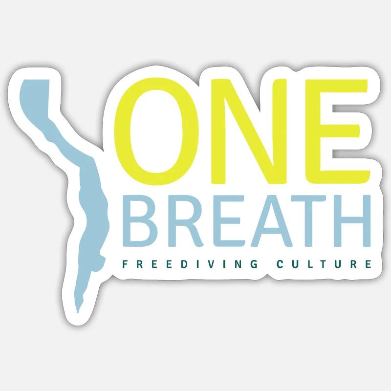 One Breath (custom color) Sticker taille S (10 x 10 cm)