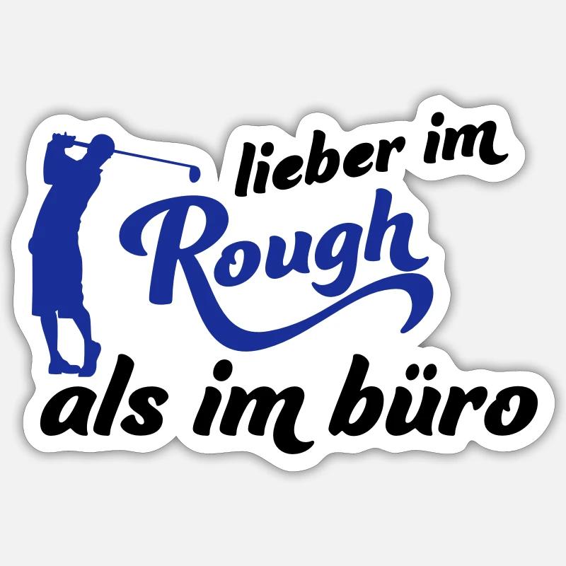 Golf - Sticker Größe S (10 x 10 cm) - Mattweiß