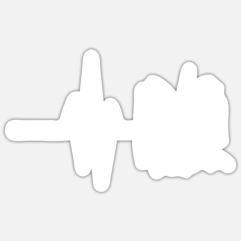 Mon cœur bat pour les percussions - Drum Instrument Sticker taille S (10 x 10 cm)