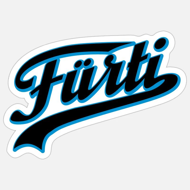 Fürti Schatten - Sticker Größe S (10 x 10 cm) - Mattweiß