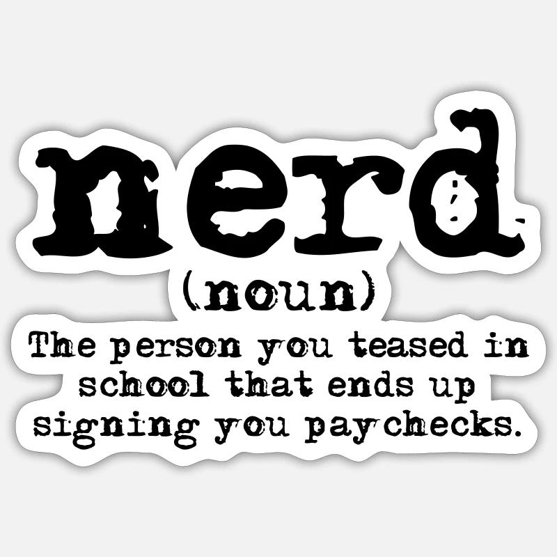 Nerd Definition Sticker size S (10 x 10 cm)