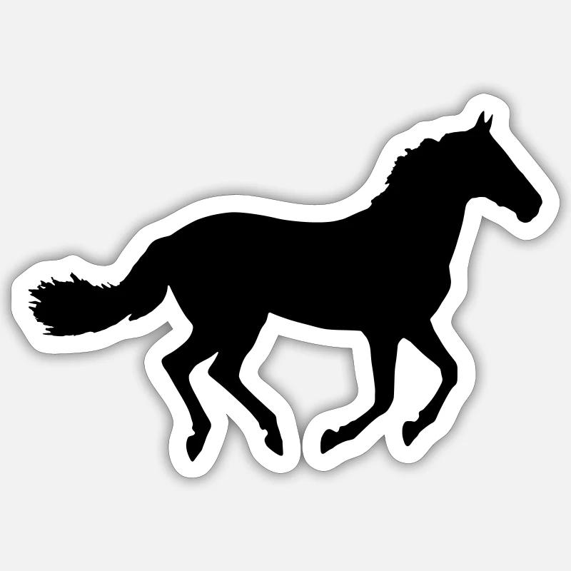 Pferd Sticker Größe S (10 x 10 cm)