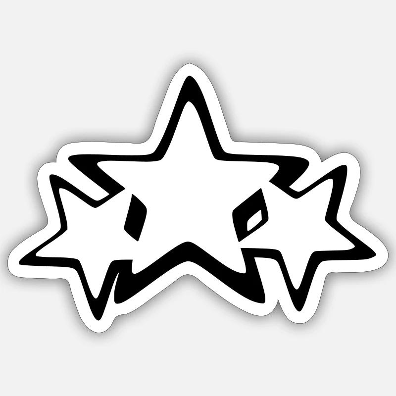 Étoiles Sticker taille S (10 x 10 cm)