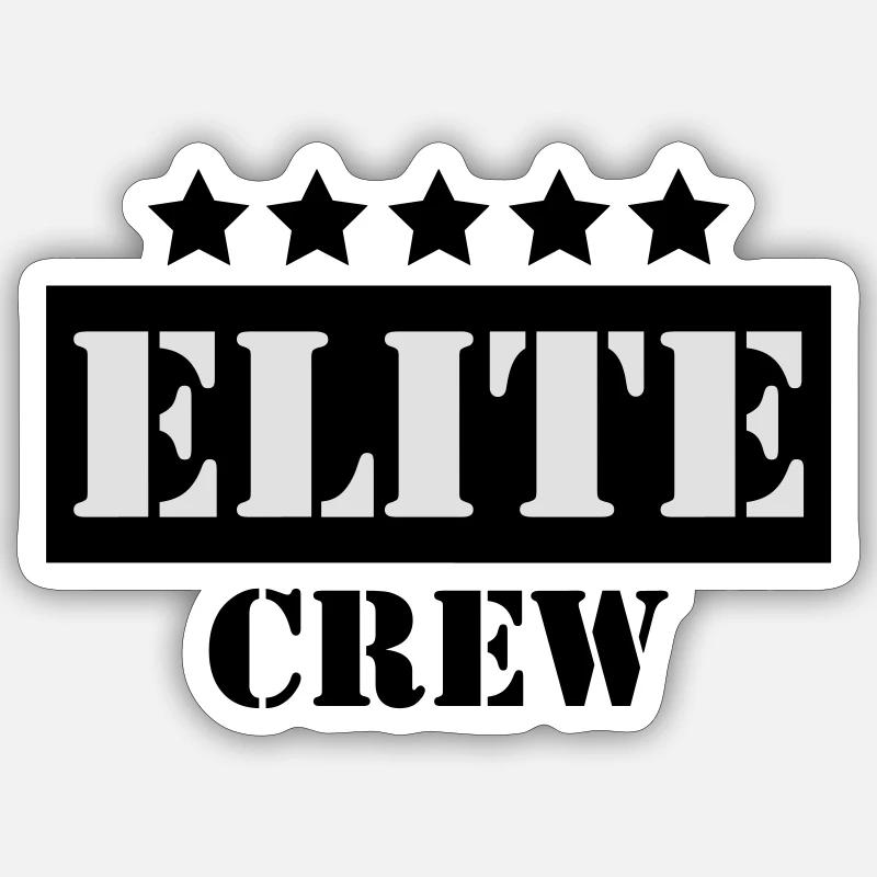 Elite crew Sticker size S (10 x 10 cm)