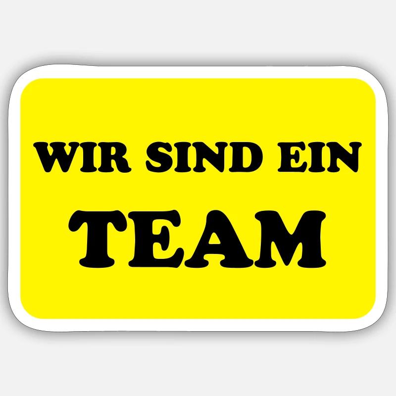 Team und Teamwork Sticker Größe S (10 x 10 cm)
