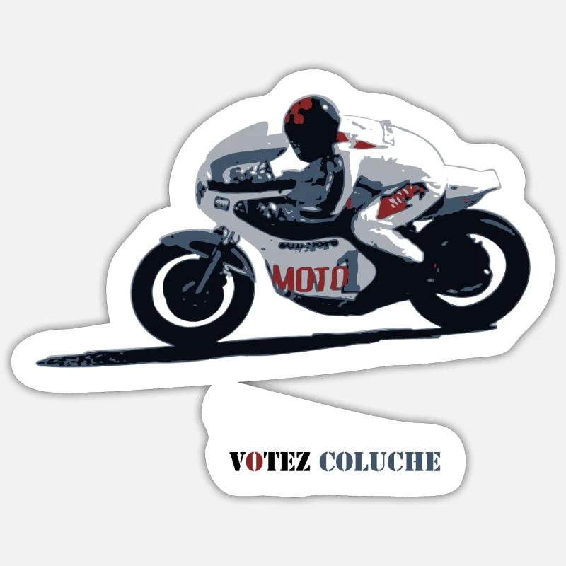 Geschwindigkeitsrekord - Sticker Größe S (10 x 10 cm) - Mattweiß