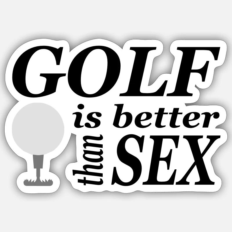 golf - Sticker size S (10 x 10 cm) - white matte