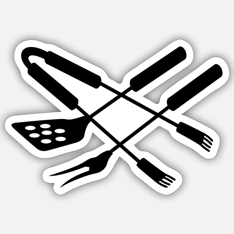 Barbecue Sticker Größe S (10 x 10 cm)