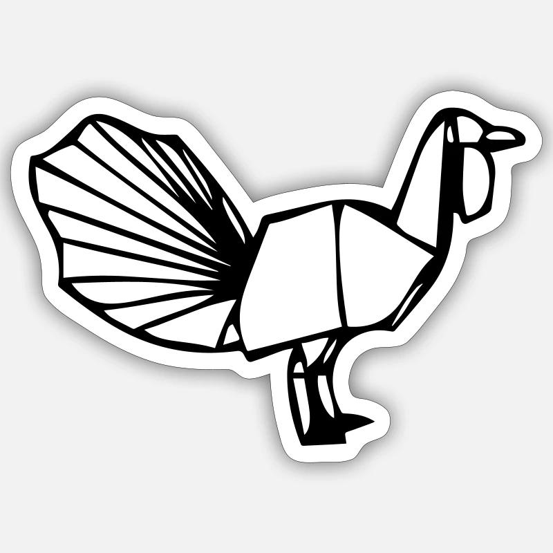 Turkey Sticker size S (10 x 10 cm)
