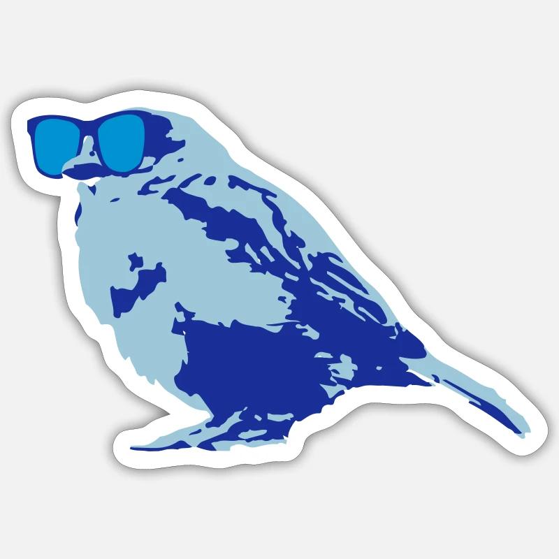 Sparrow Sticker size S (10 x 10 cm)