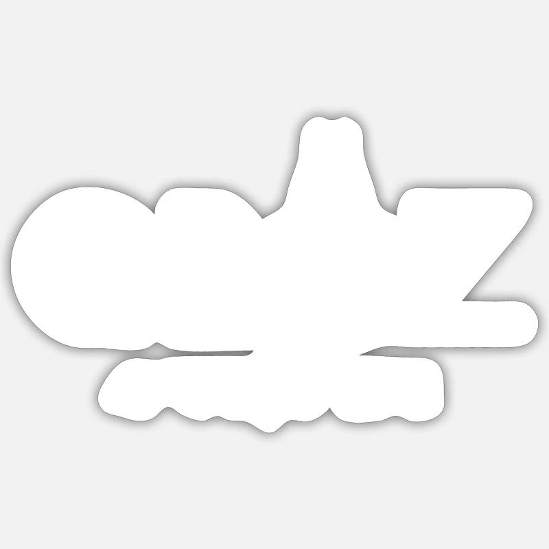 Graz - Uhrturm - Sticker Größe S (10 x 10 cm) - Mattweiß