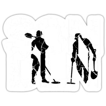 SONDLN ou des sucettes pour les chasseurs de trésors et les Sondlers - Sticker taille S (10 x 10 cm) - blanc mat - Devant