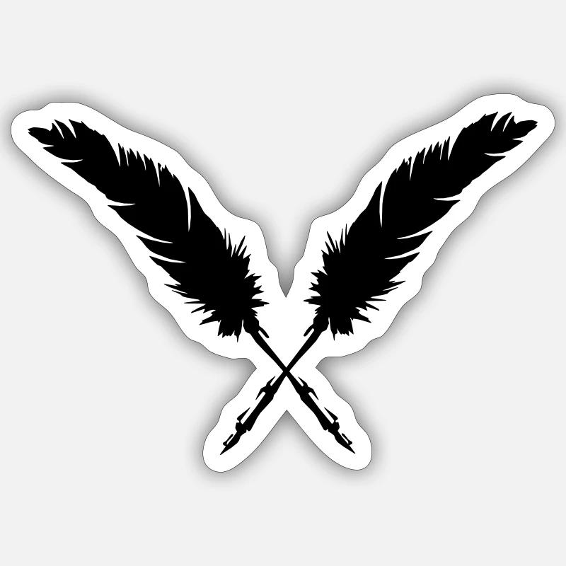 Pen - Sticker size S (10 x 10 cm) - white matte