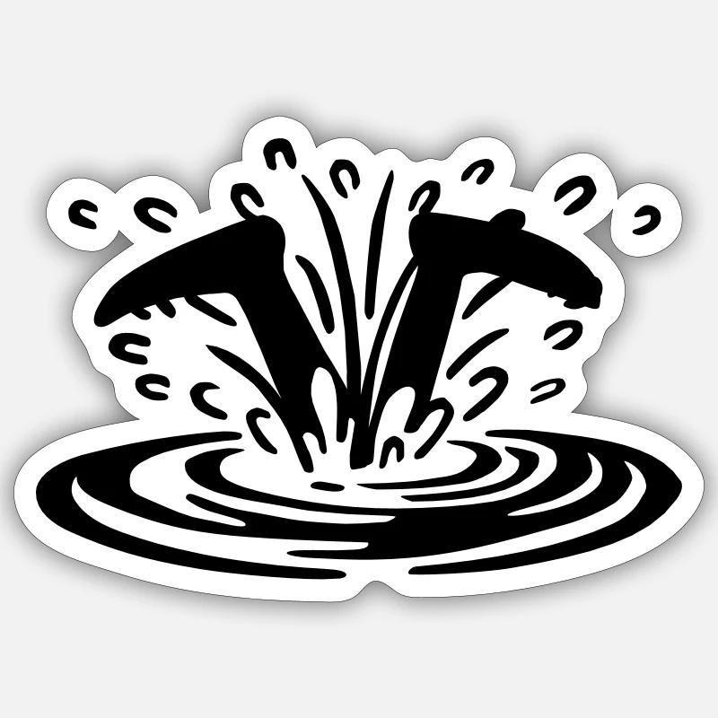 Diver Sticker size S (10 x 10 cm)