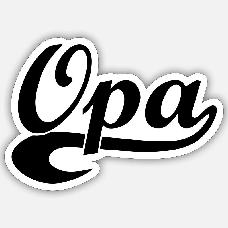 Opa Sticker Größe S (10 x 10 cm)