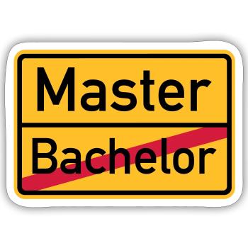 Master - Sticker Größe S (10 x 10 cm) - Mattweiß - Vorne