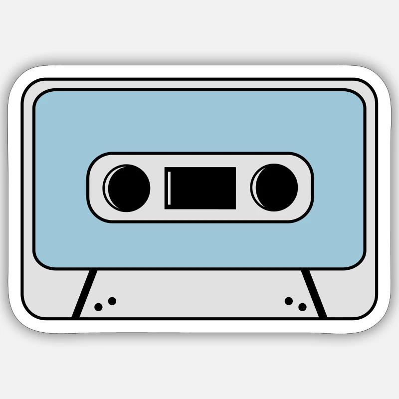 cassette Sticker size S (10 x 10 cm)