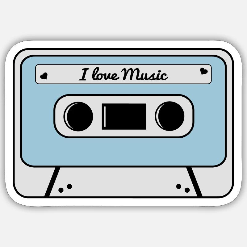 Kassette Sticker Größe S (10 x 10 cm)