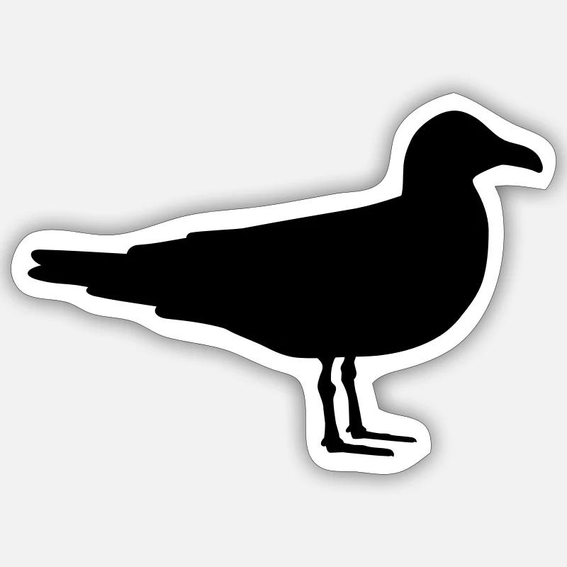 Seagull Sticker size S (10 x 10 cm)
