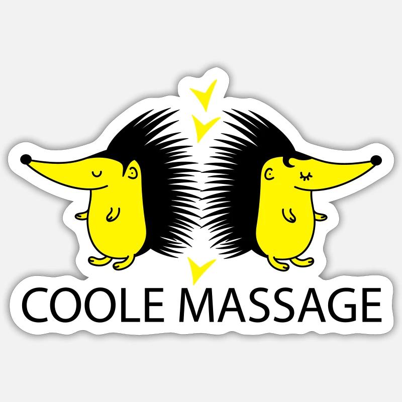 Coole Massage Sticker Größe S (10 x 10 cm)