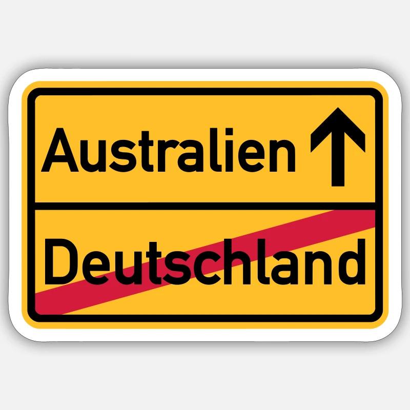 Australien Sticker Größe S (10 x 10 cm)
