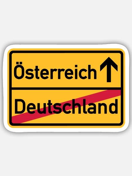 Österreich - Sticker Größe S (10 x 10 cm) - Mattweiß