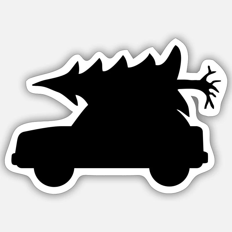 christmas - Sticker size S (10 x 10 cm) - white matte