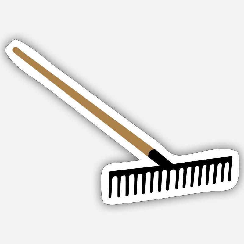 Rake Sticker size S (10 x 10 cm)
