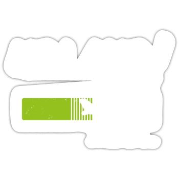 Urlaub loading - Bald Urlaub - Endlich Urlaub - Sticker Größe S (10 x 10 cm) - Mattweiß - Vorne