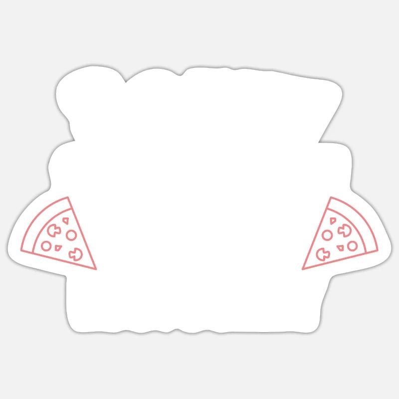 Désolé pour ce que j'ai dit quand j'avais faim Sticker taille S (10 x 10 cm)