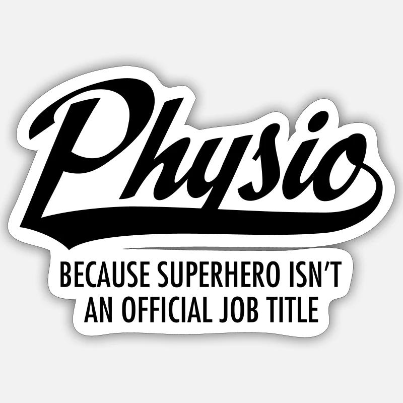 Physio - Superhero Sticker size S (10 x 10 cm)