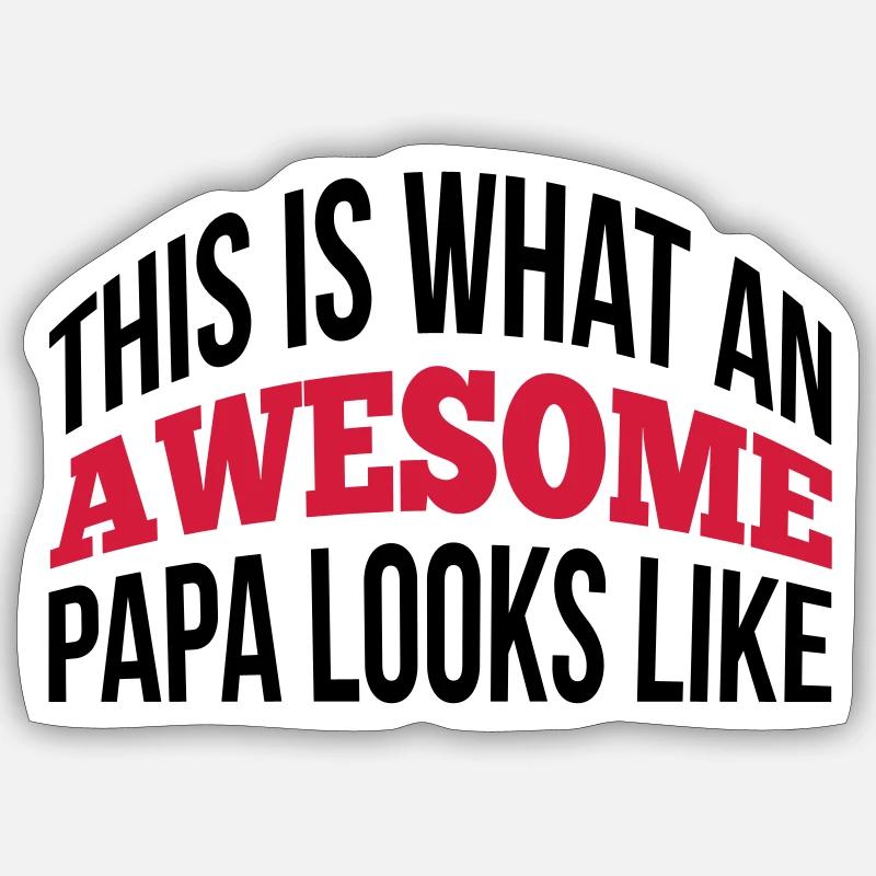 Papa Sticker size S (10 x 10 cm)